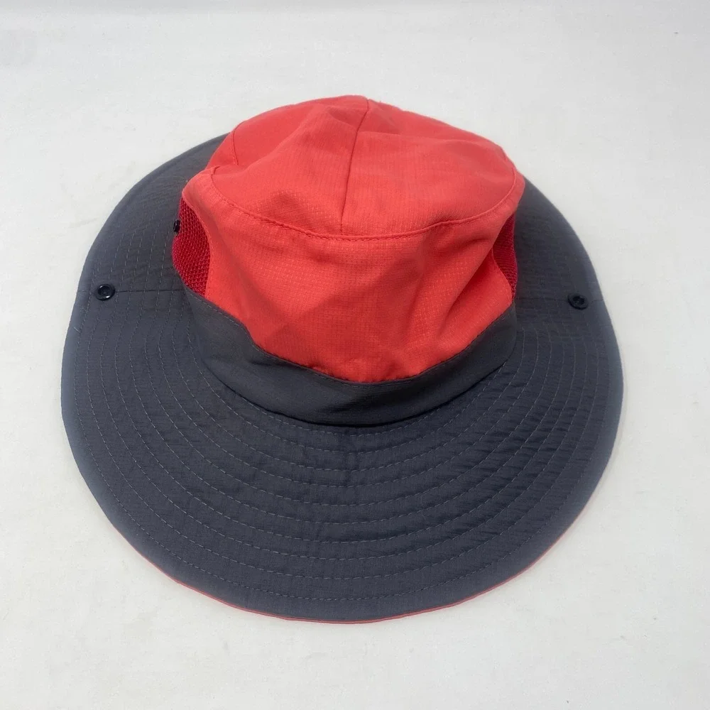 Sun Shade Boonie Hat Adjustable Foldable Bucket Ponytail Mesh Women's Pink‎